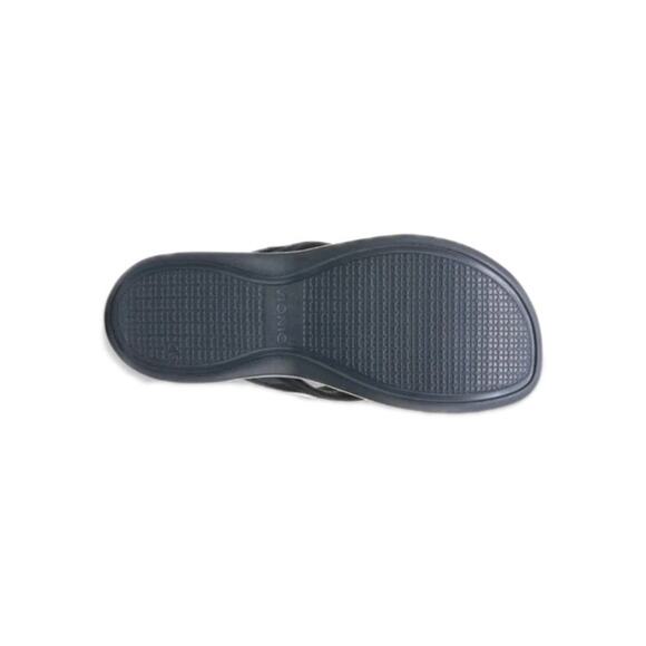 Vionic High Tide II Toe Post Navy Blue Patent Leather Sandal Women's size 11 NEW - Picture 3 of 11